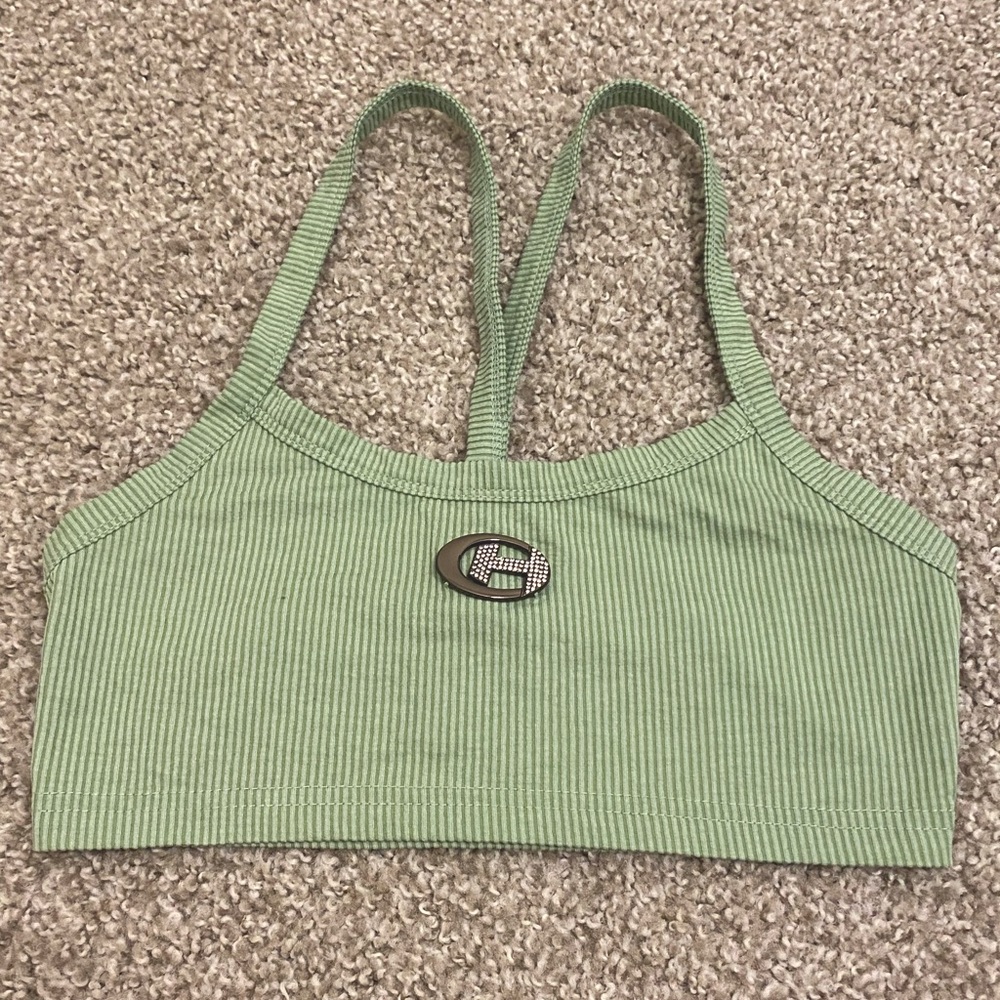mint green Y2K top